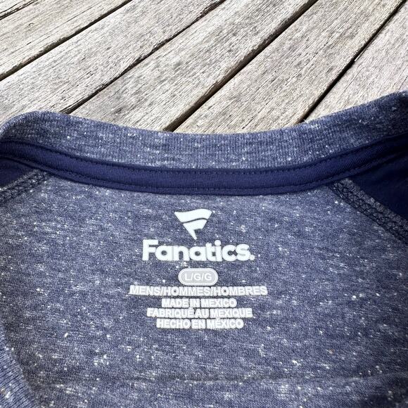 Mens New England Patriots Fanatics Heather Navy Arc Long Sleeve T-Shirt Large - Picture 8 of 12